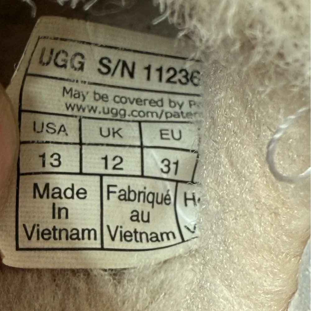 UGG Fluff Yeah Clogs Slippers Fuzzy Cozy Loungewear Classic Warm Soft‎ Kids 13